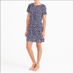 J. Crew Navy Polka Dot dress